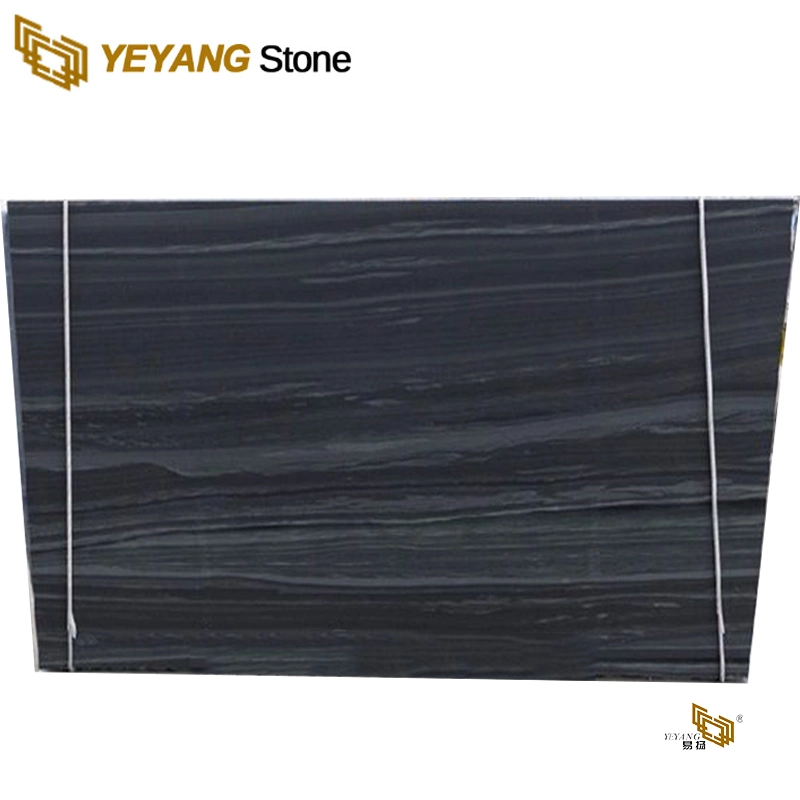 Polish Stone Marble Tile Brown/Wood/Black Slab Kitchen Top Marble Building Material