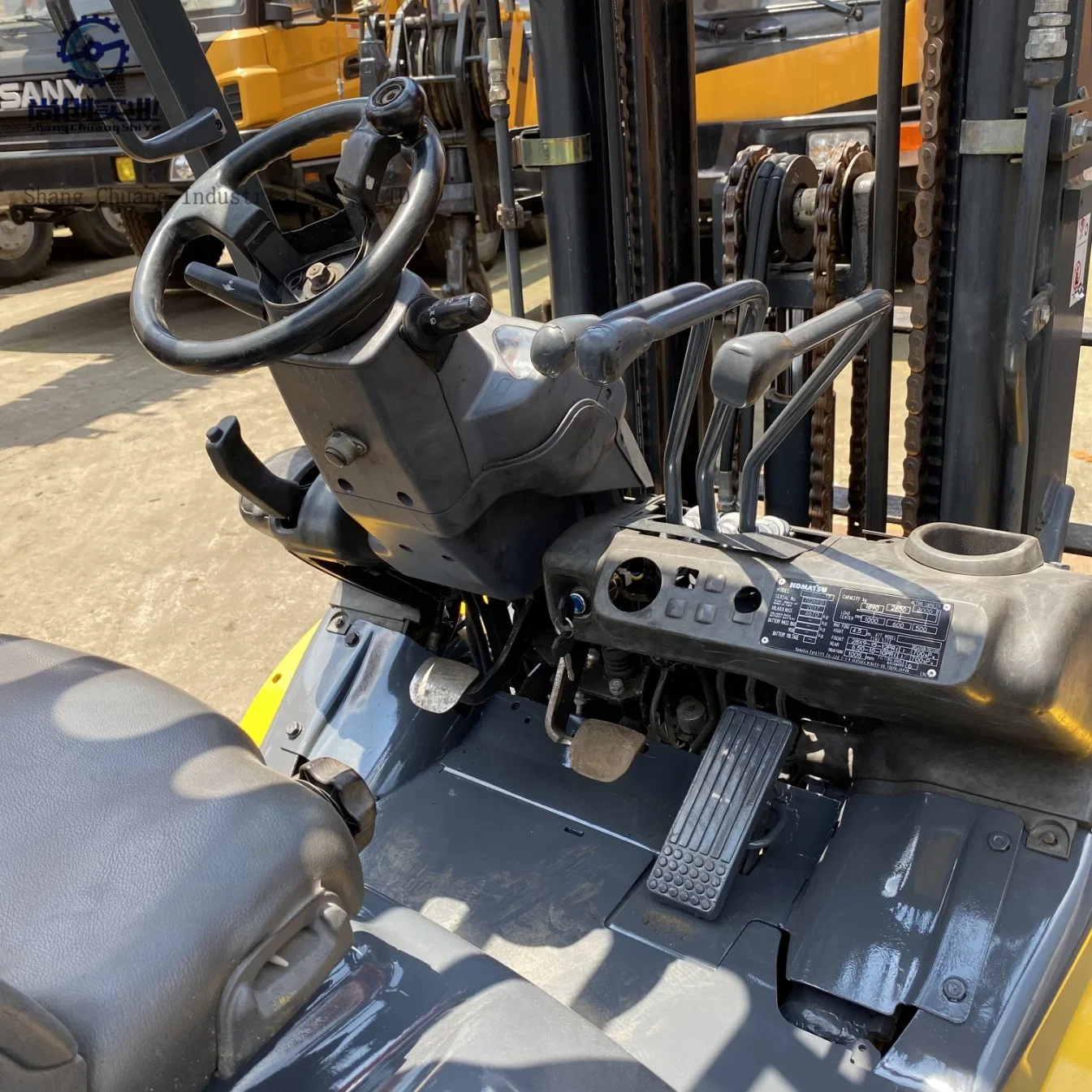 Used Original Japanese Imported Komatsu 16th Generation 3 Ton Forklift Three-Door Framefd30t-16 Model, The Highest Rise 4.5 Metersdiesel Forklift for Sale