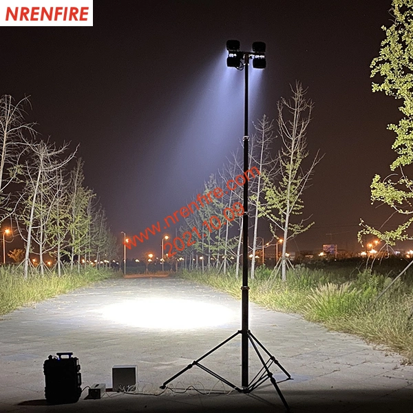 Pneumatic Telescopic Mast Light-4.2m Pneumatic Mast, Tripod Mounted-Fire Fighting Lighting