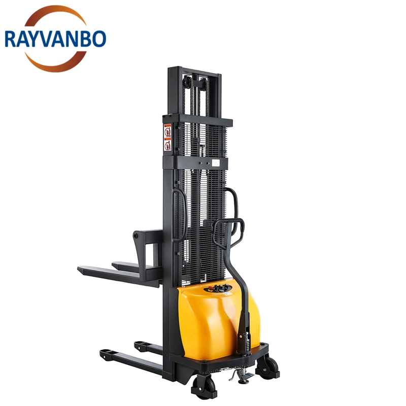 Factory Hand Hydraulic Forklift Pallet Truck Lift Stacker Semi Electric Forklift Industrial Forklift