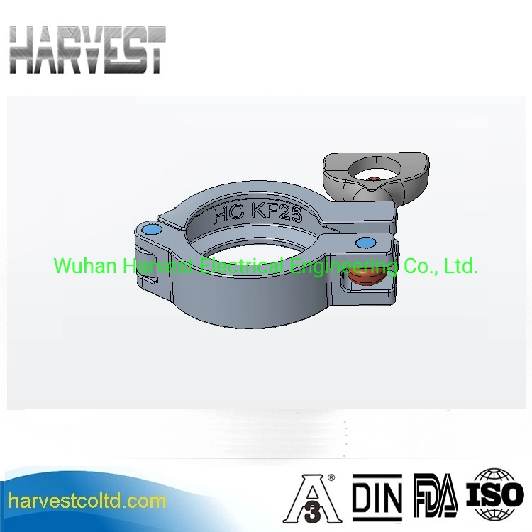 SS304 Vacuum Nw Clamp Nw10 Nw16 Nw25 Nw40 Nw50 Hinge Clamps Type 2 One Point Clamp Vacuum Component