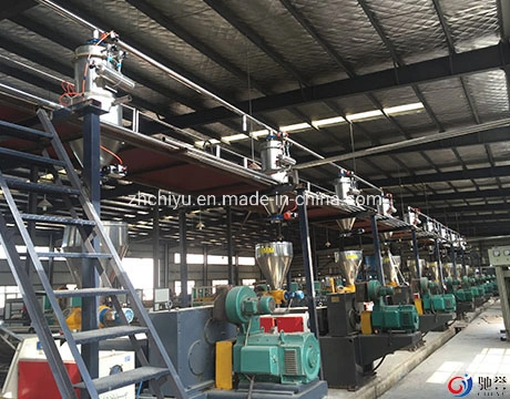 Powder Pneumatic Conveying Feeding Systems for Mixing and Extrusion Machine Line