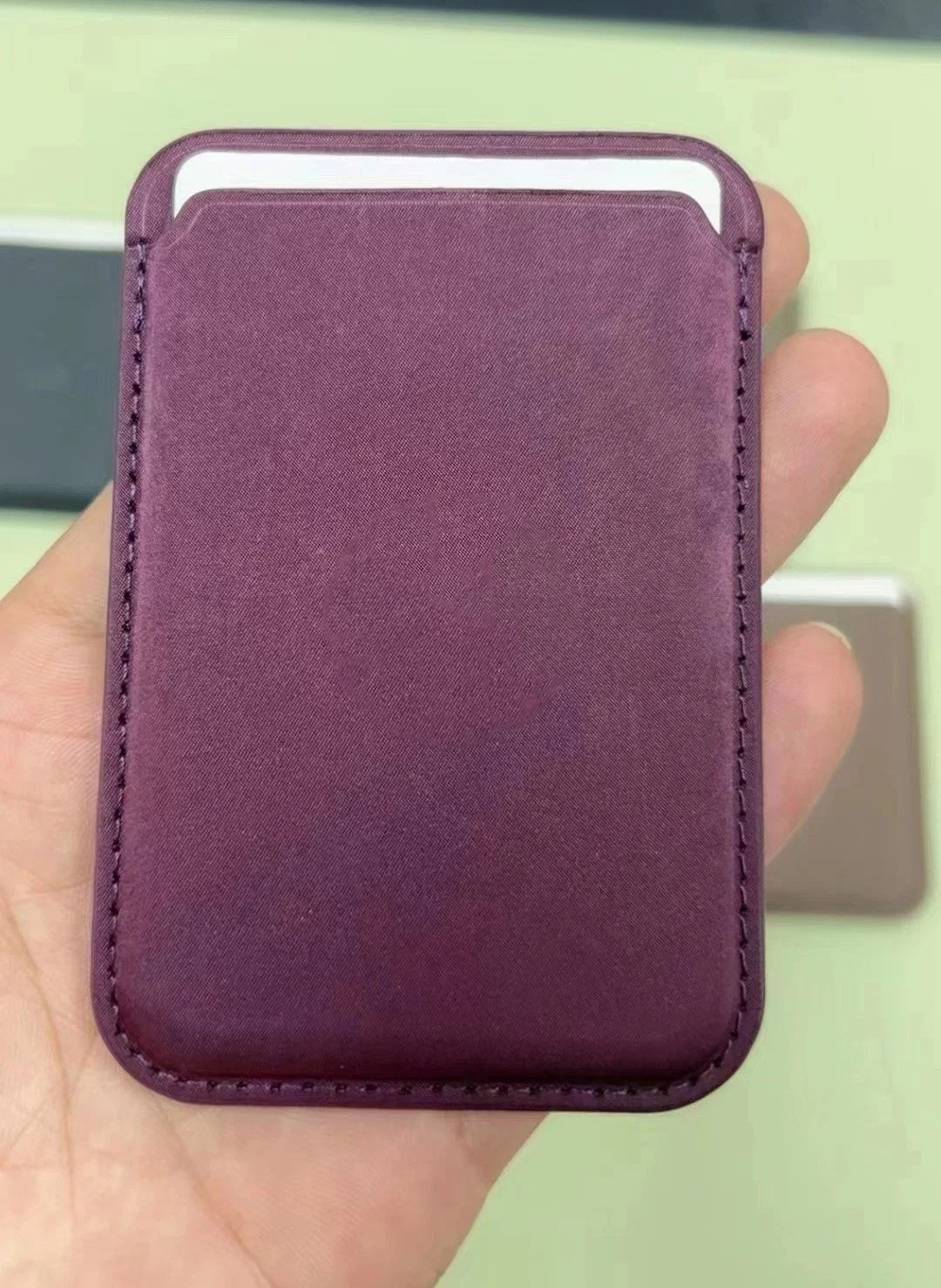 New Leather Cell Phone Magnet Card Bags Magnetic Wallet PU Leather Holder for Phone 15 14 13 12 11 PRO Max