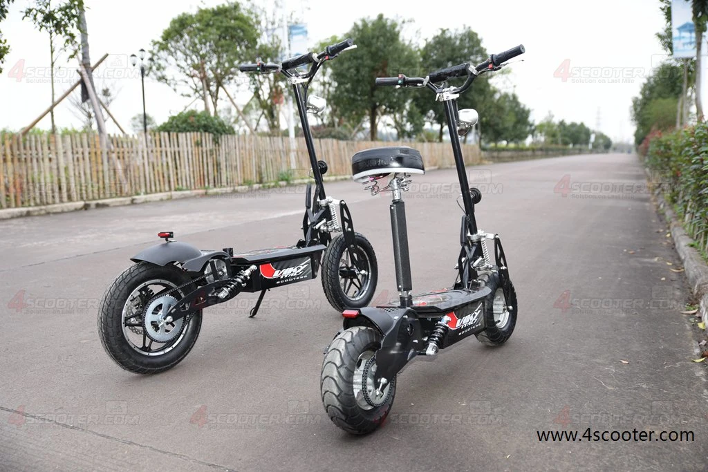 Scooter elétrica dobrável de 1000 W e 48 V com pneu grande