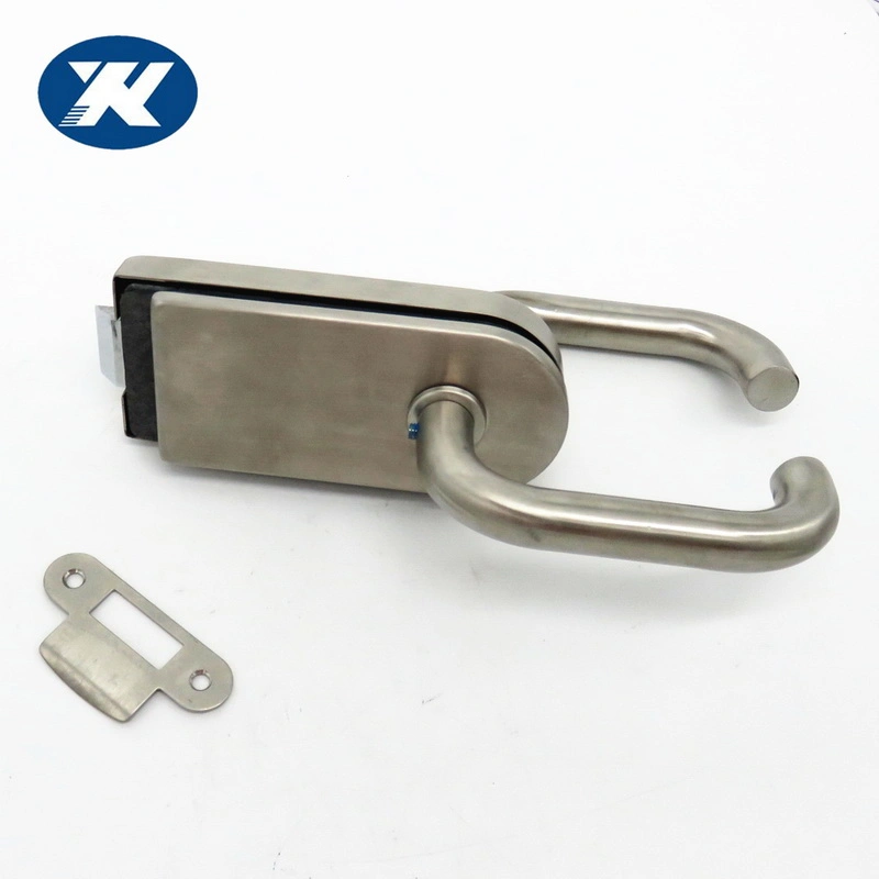 Home Hotel Bathroom Frameless Glass Door Double Lock Stainless Steel Glass Door Latch 8~12mm Sliding Glass Door Lock