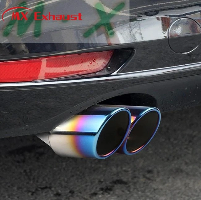 High Temperature Resistant Painted Exhaust Tips Titanium Customize Car Muffler Exhaust Tips Pipes