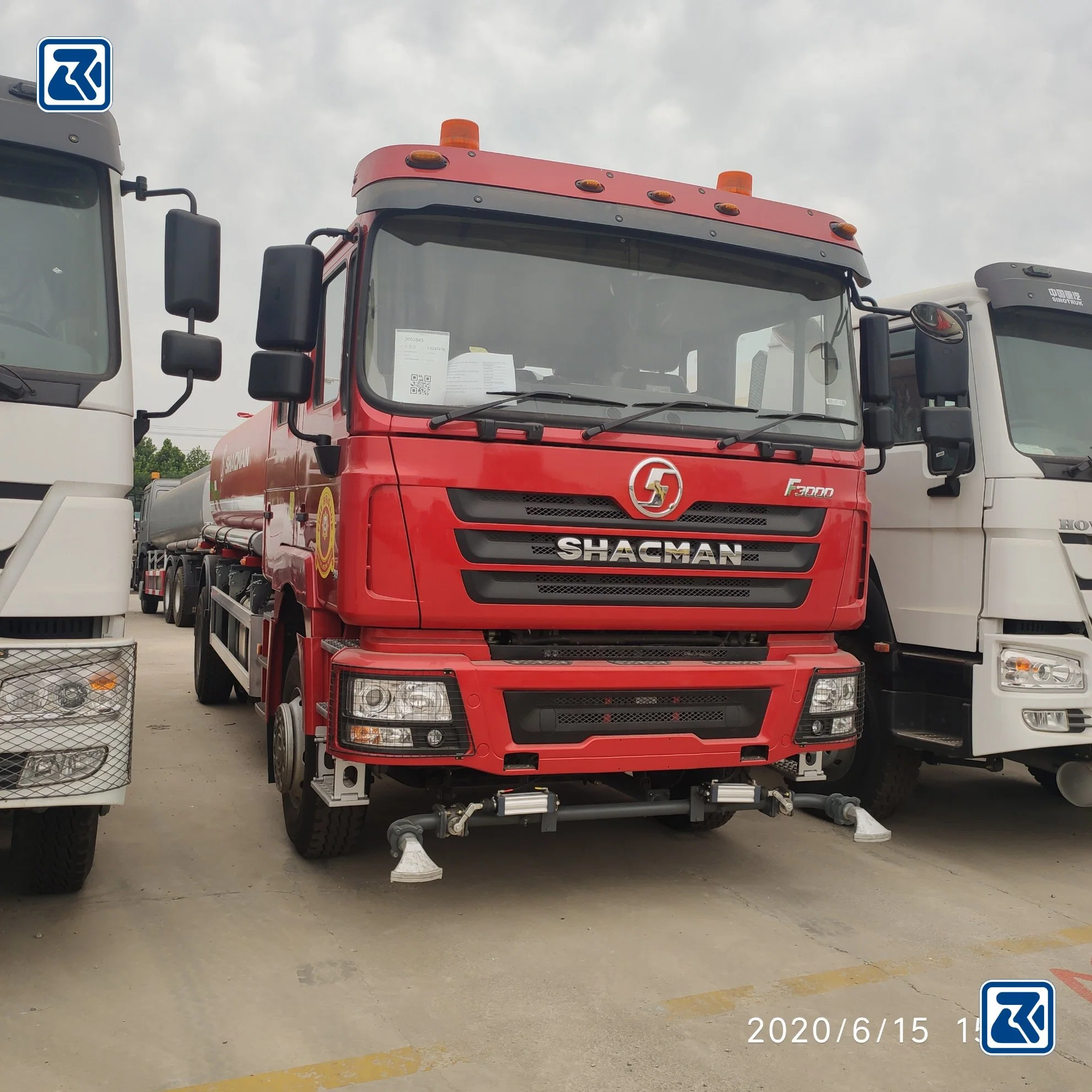 شاكمان F3000 6X4 20 سم2 20 طن مرشة على الطريق مياه شاحنة مرشة على الماء سعر الناقلة