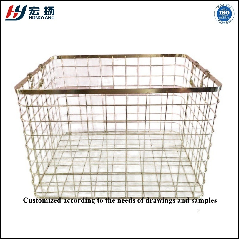 Square Shape Storage Basket Under Shelf Metal Wire Basket