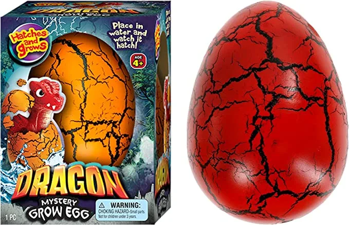 Party Toys Easter Подарки для мальчиков и девочек Party Favory, Dinosaur Egg растущая ПЭТ