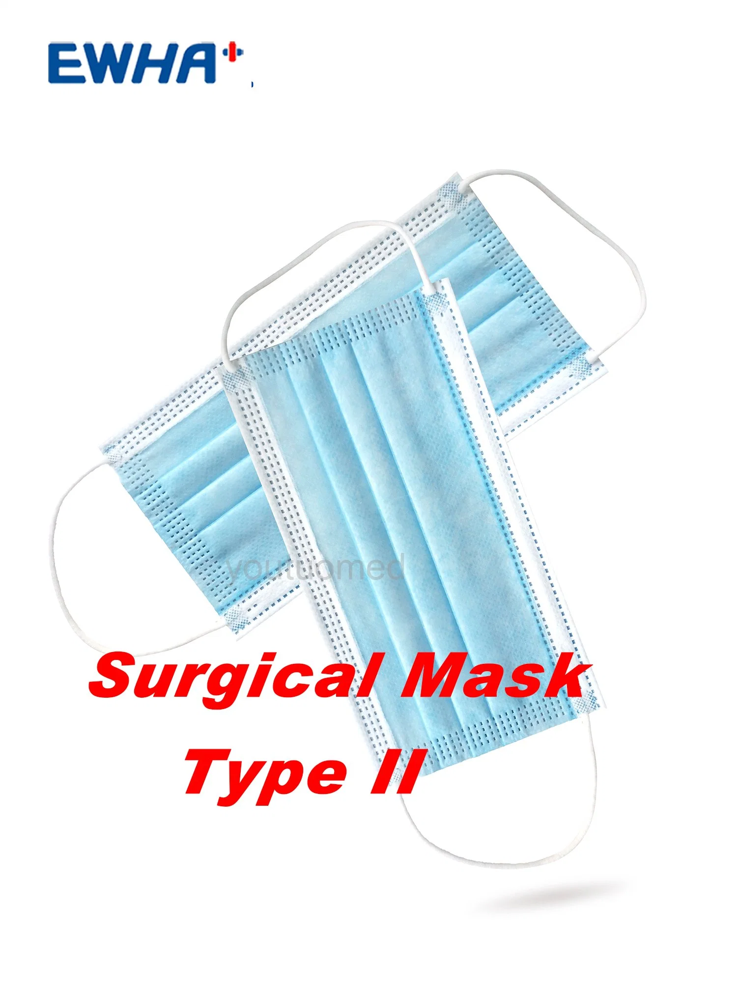 Одноразовые маску для лица хирургическое медицинское маска подсети Non-Sterile больницы типа II 3 Layer Mask