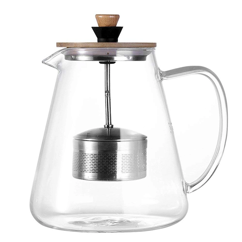 Usine de 38ans nouveau style de filtre à infuser le thé Surface de cuisson Cuisson théière en verre