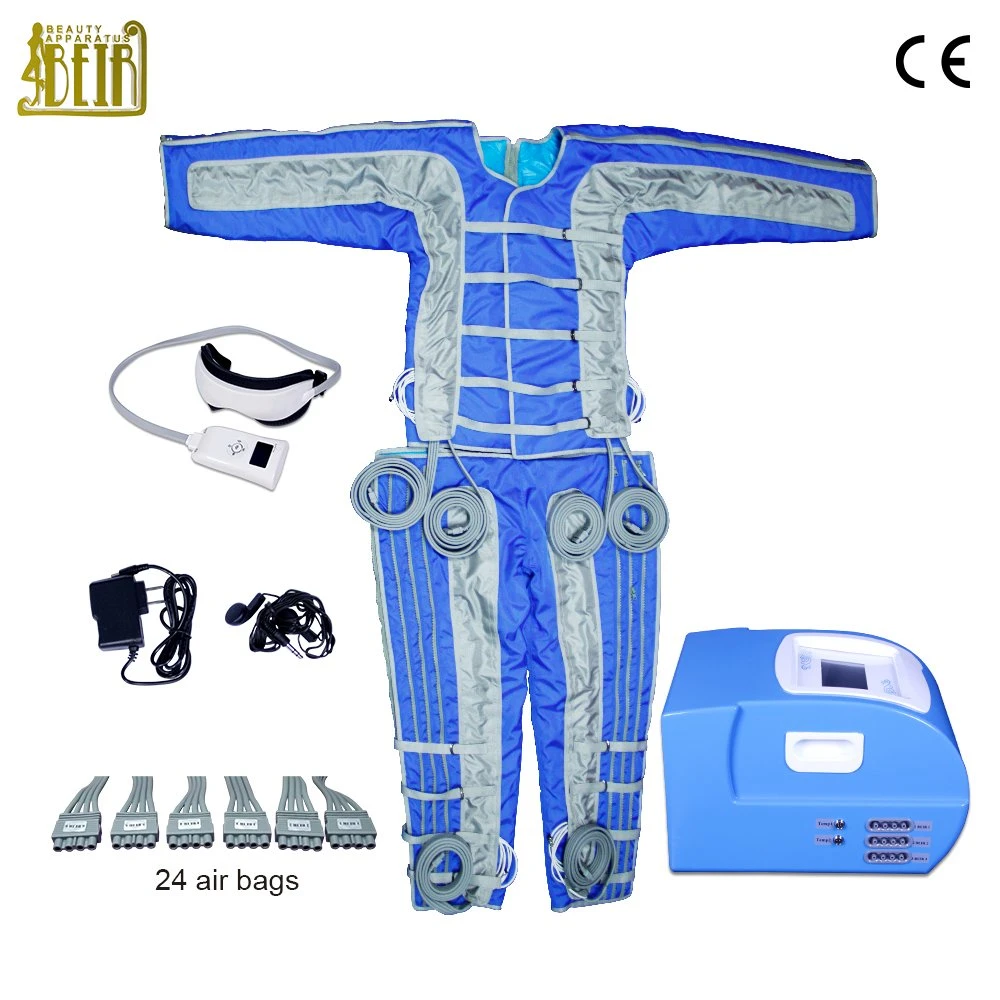 Air Pressure Massage System for Body Slimming Pressotherapy Full Body Suit Lymph Drainage