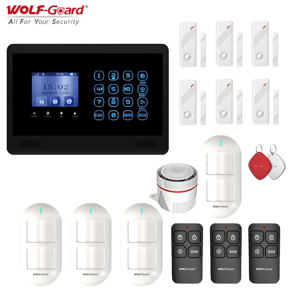 4G WiFi Tuya Smart Life Wireless Security Home Alarm with Alexa and Google