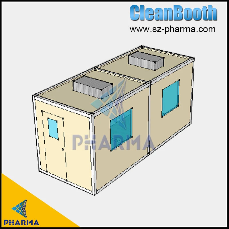 a Laboratory with 4 Rooms 4X4m 2 Rooms