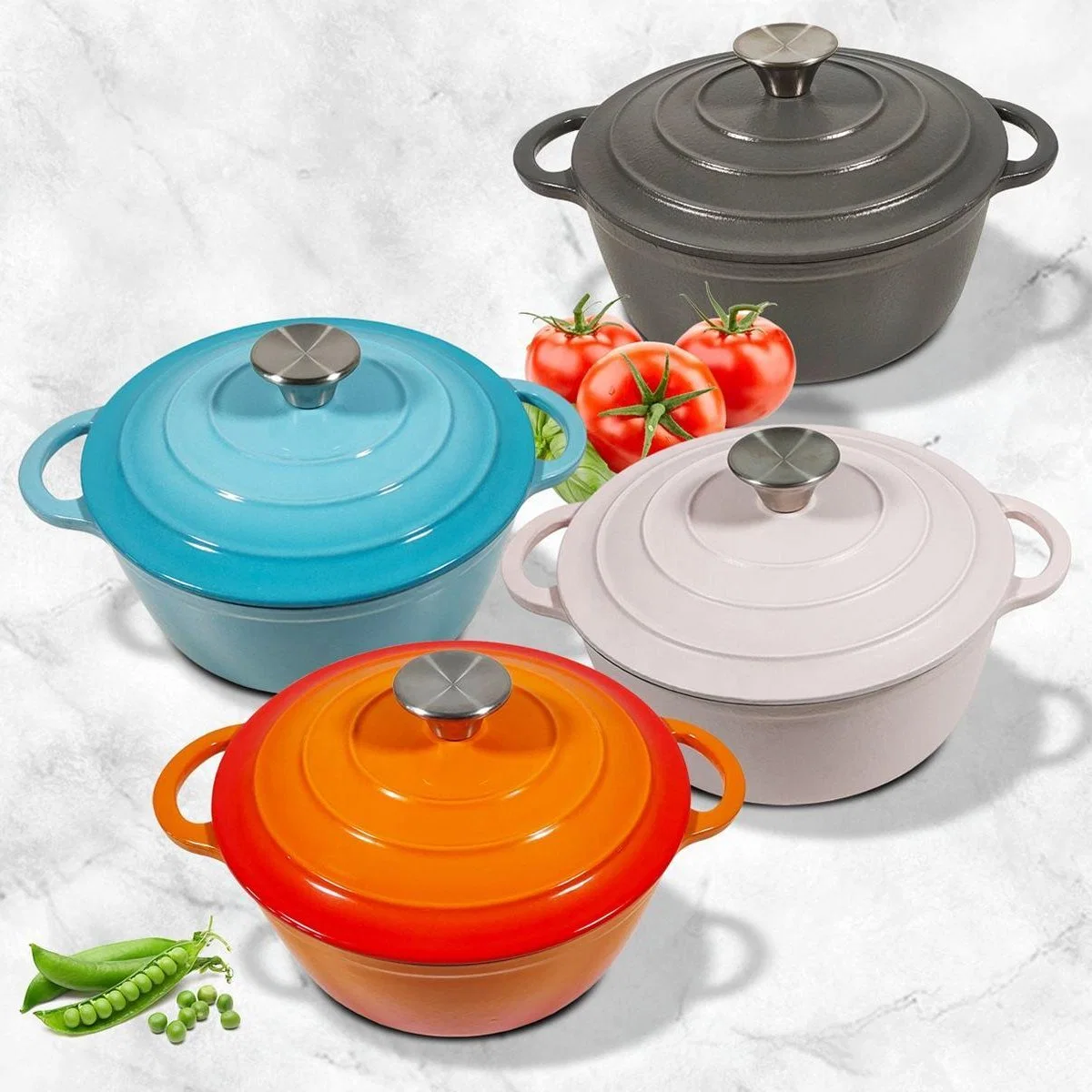 Wholesale Healthy Enamel Cast Iron Cookware