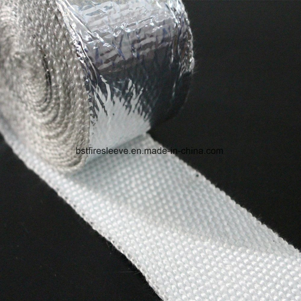 China Manufacturer Reinforced with Fiberglass Stainless Steel Wire Pipe Hose Protection Fireproof Heat Resistant High Temperature Insulation Ceramic Fiber Tape