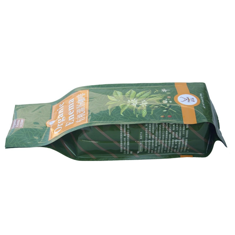 Food Grade Custom Printed Aluminum Foil Side Gusset Coffee Green Tea Bag