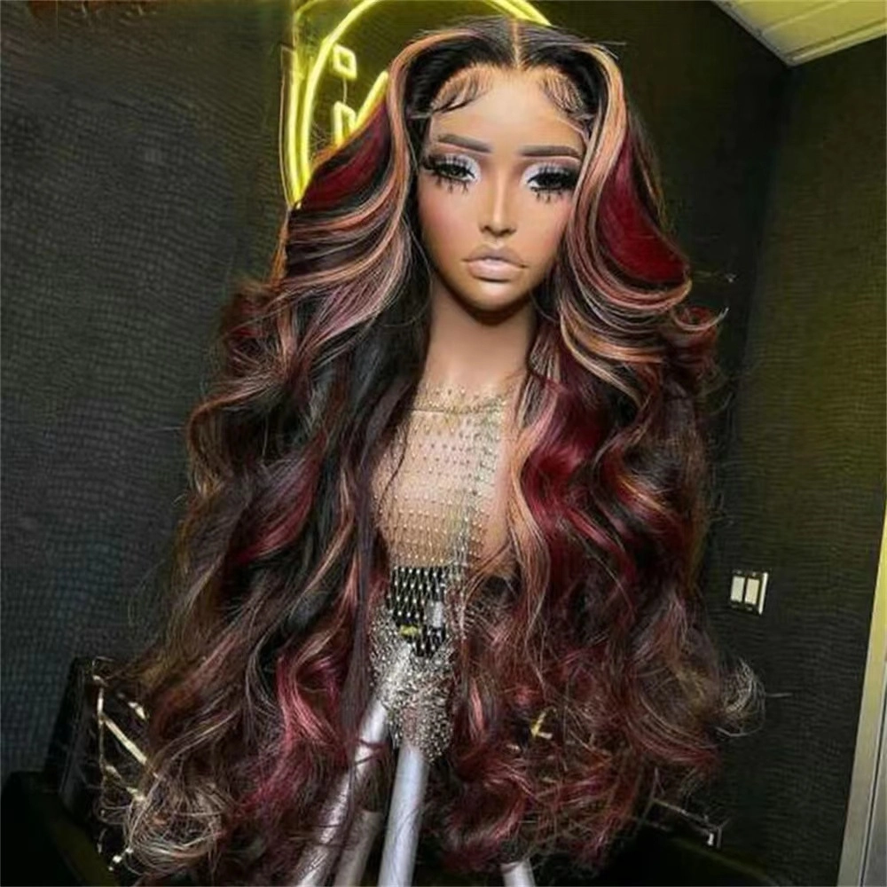 P1b/99j/ Blonde Curl 4*413*4 Frontale Lace Human Hair Wig