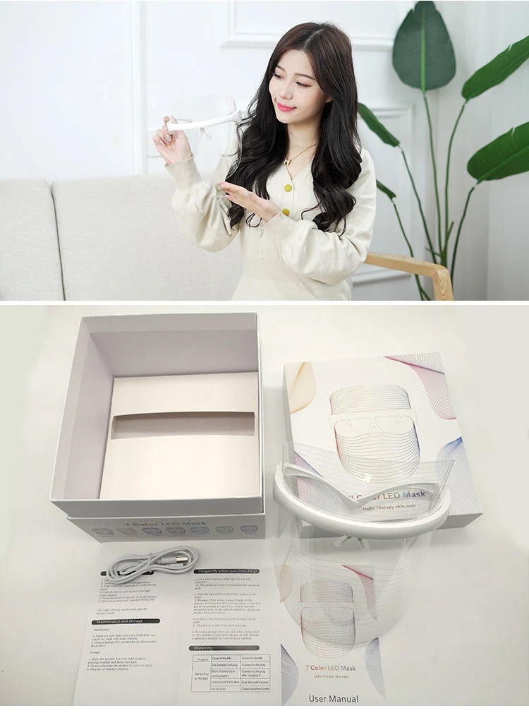 Facial LED Light Therapy Face Device Wholesale/Supplier Beauty Care Wireless LED Machine