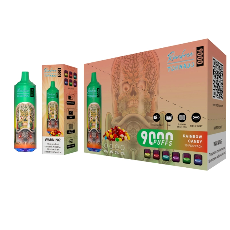 Vente en gros E cigarette distributeur Smoke Puff 9000 cigarette rechargeable fumeurs Baguette parfumée