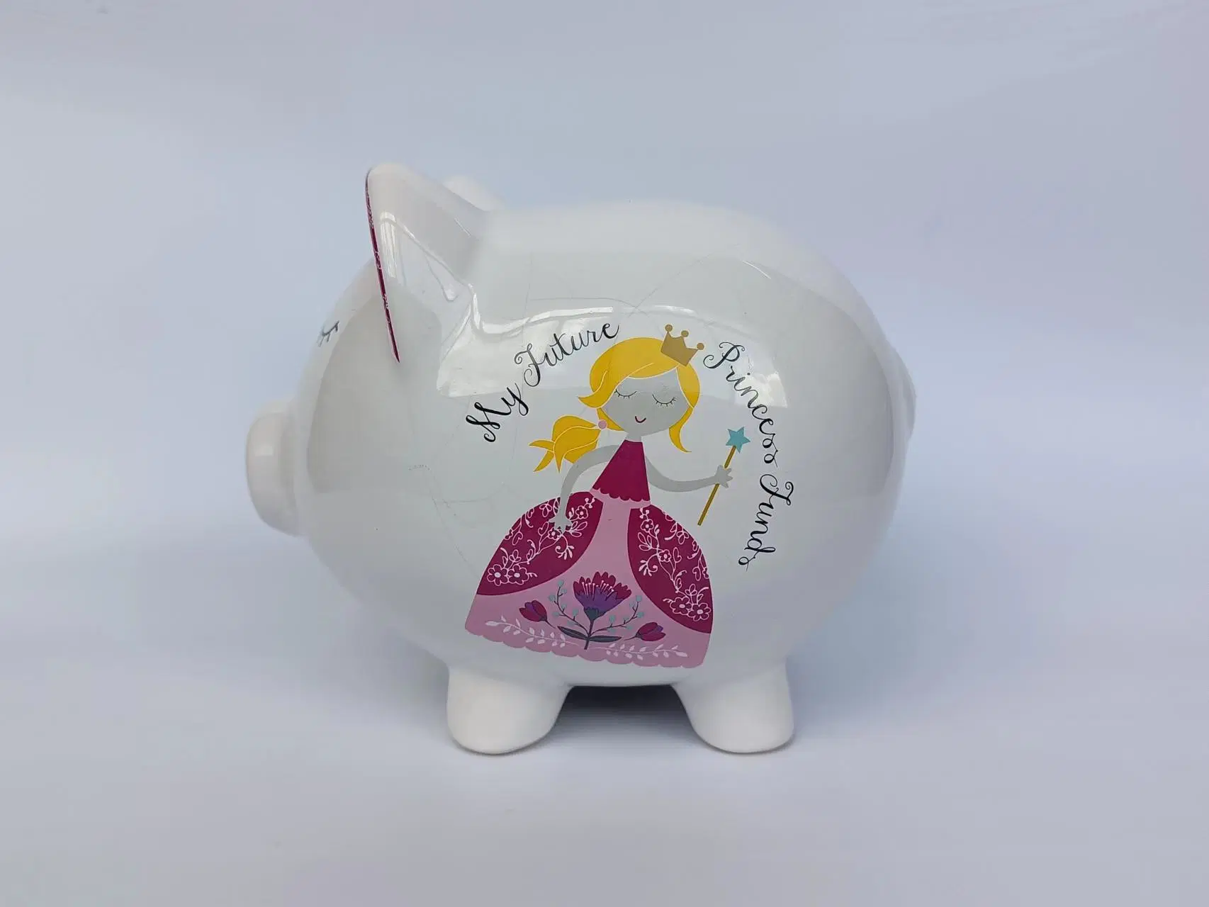 Ceramic Cute Cartoon Piggy Bank 3D Money Bucket Decoration