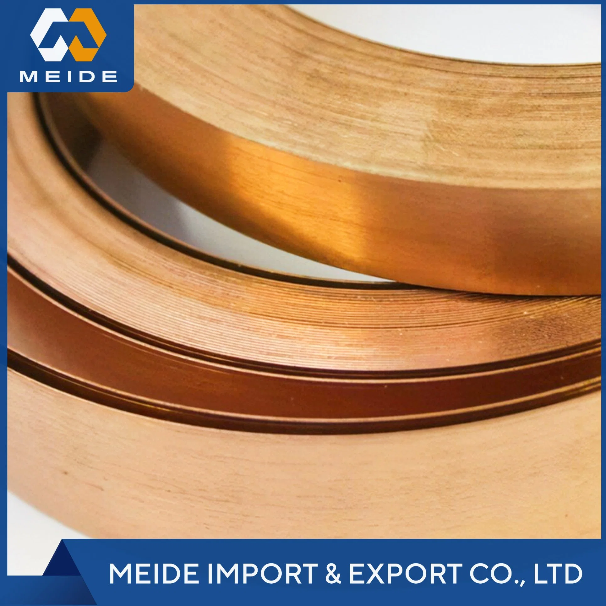 C10500 C10700 C11600 C15100 C1510 0.35mm Coil Diameter 99.9% Pure Copper Tape Enamel Copper Foil for Electrical Products