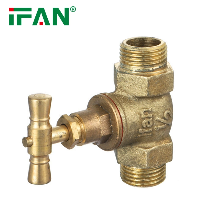 Ifan Plumbing Fitting Custom Male Stop Valve Brass Valves for Water System