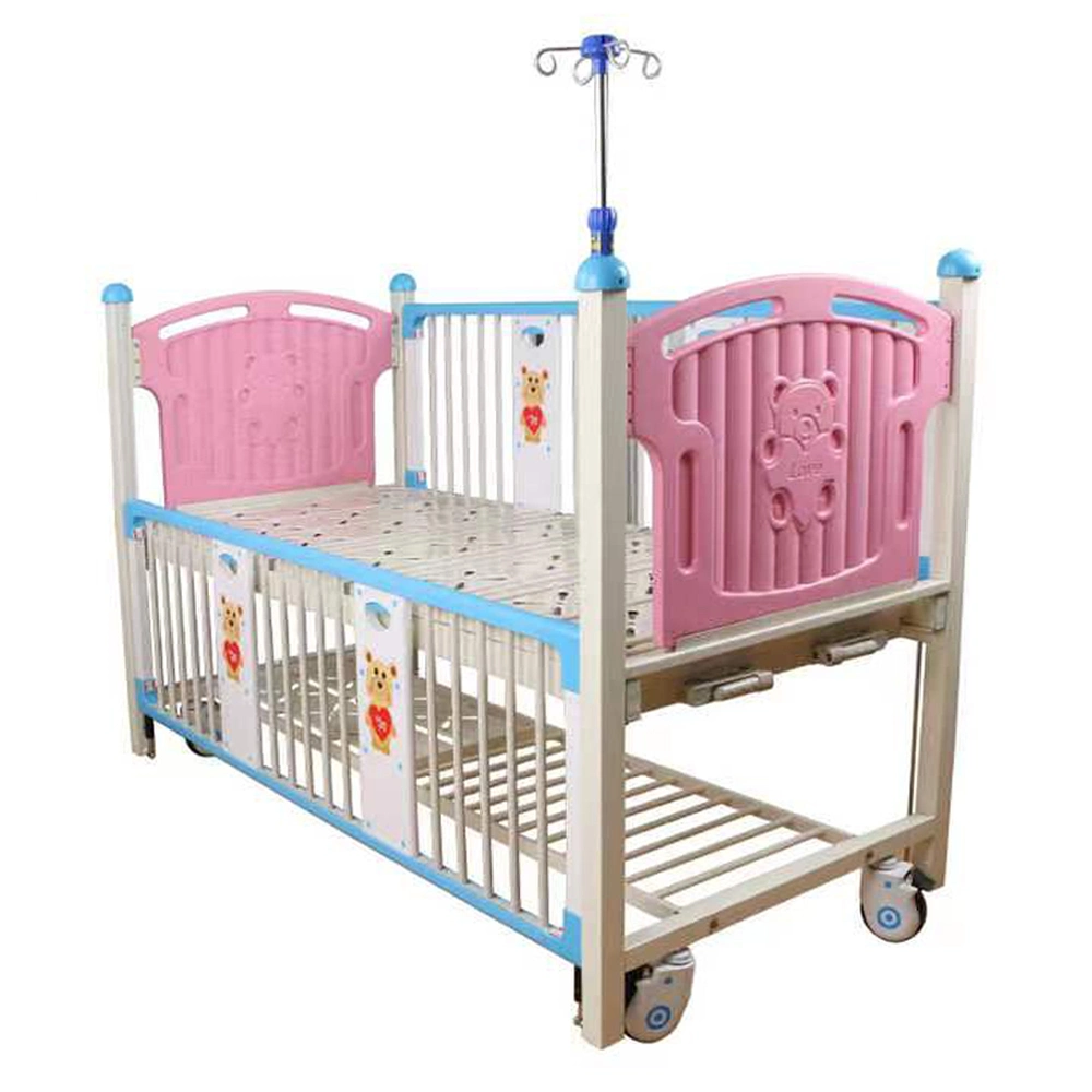 Hospital Furniture Cute Manual Adjustable Kids Nursing Hospital Bed for Home