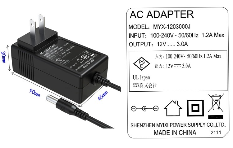 Universal 12V 3A 36W Power Adapter for LED Display LED Stripe Lights CCTV Camera DVR 110V 220V AC DC 12V Power Adapter