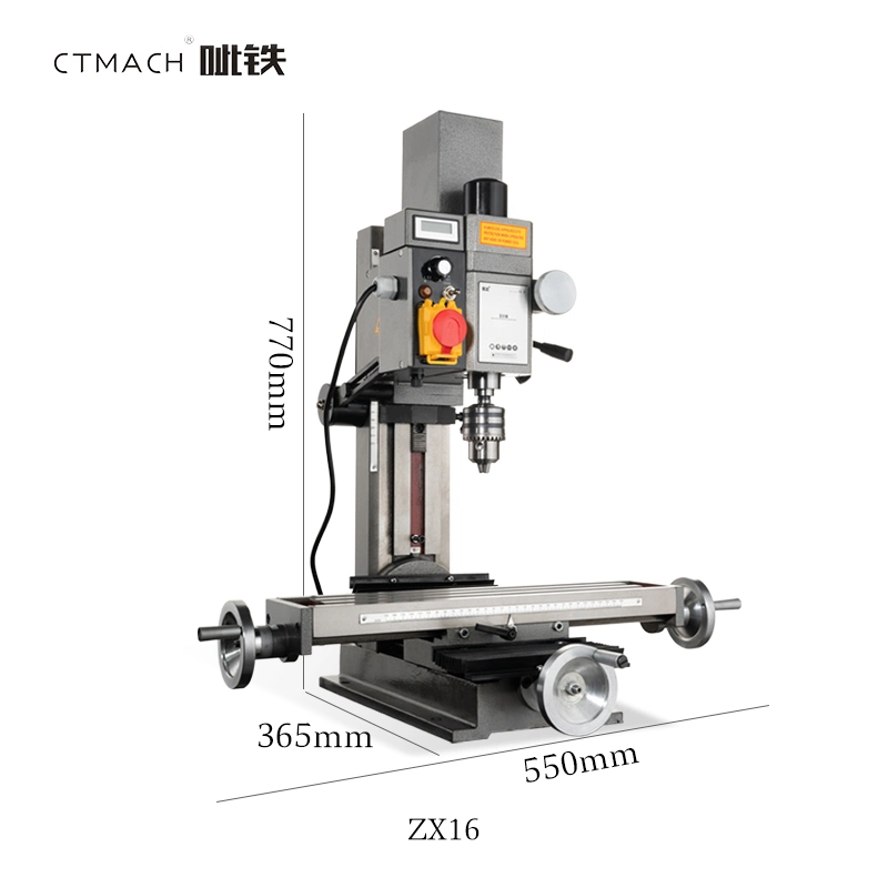 El ZX16 Mini de Velocidad Variable de metal de perforación fresadora universal