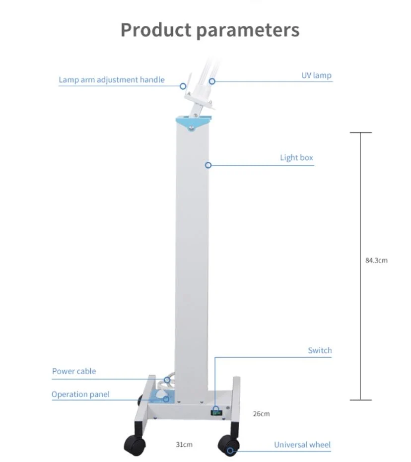 80W Snxin Exclusive UV Disinfection Lamp Ultraviolet Light Suitable for Hospital