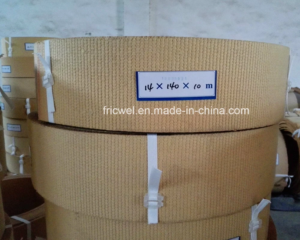 High quality/High cost performance  Resin Red White Non-Asbestos Asbestos Free Woven Roll Brake Lining for Ship Boat and Minnig Machine (FW-M)