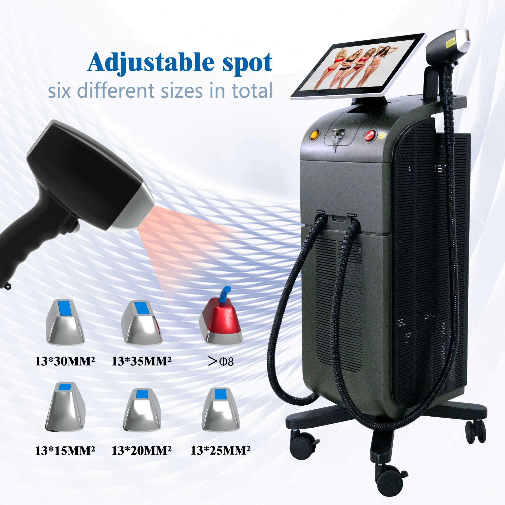 Weifang Km 3 Wave 755 808 1064nm Km Ice Platinum/ Ice Laser Hair Removal Beauty Salon Equipment/Km Titanium Diode Laser Hair Removal