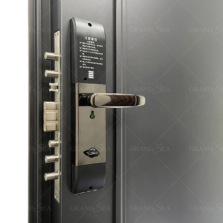 High quality/High cost performance American Modern Hotel Villa Commercial Exterior Security 304 Stainless Steel Door