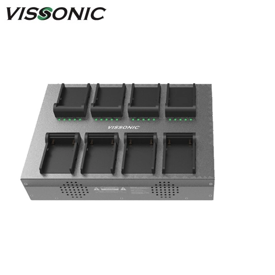 Carregador de bateria de 8 PCS para microfone de conferência sem fios