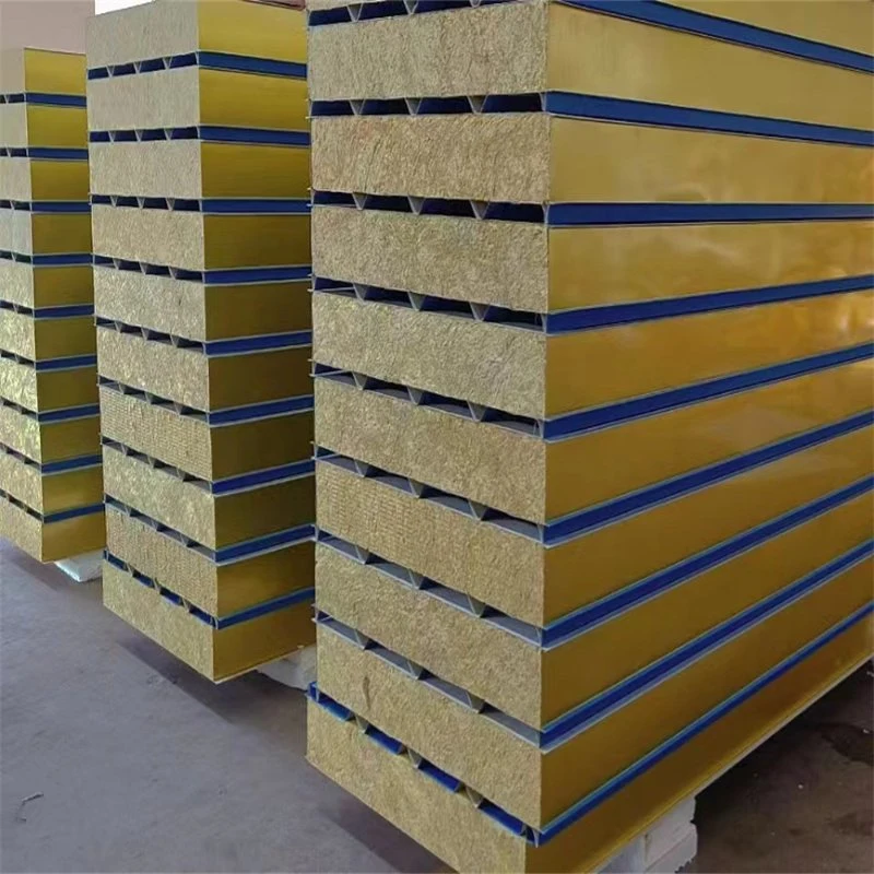 Factory Price FM Heat Insulation Rockwool Sandwich Panels for Wall Roof