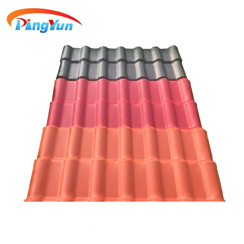 Popular in Panama PVC Roofing Tiles/Avoid Color Fading Spanish ASA PVC Plastic Roof Sheet for Prefabricated House