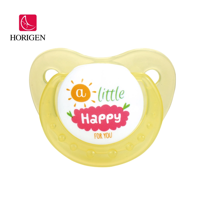 Custom Infant Pacifier Feeding Printed Cartoon Orthodontic Pacifier Soother Toys Nipple BPA Free Teat Silicone Baby Pacifier