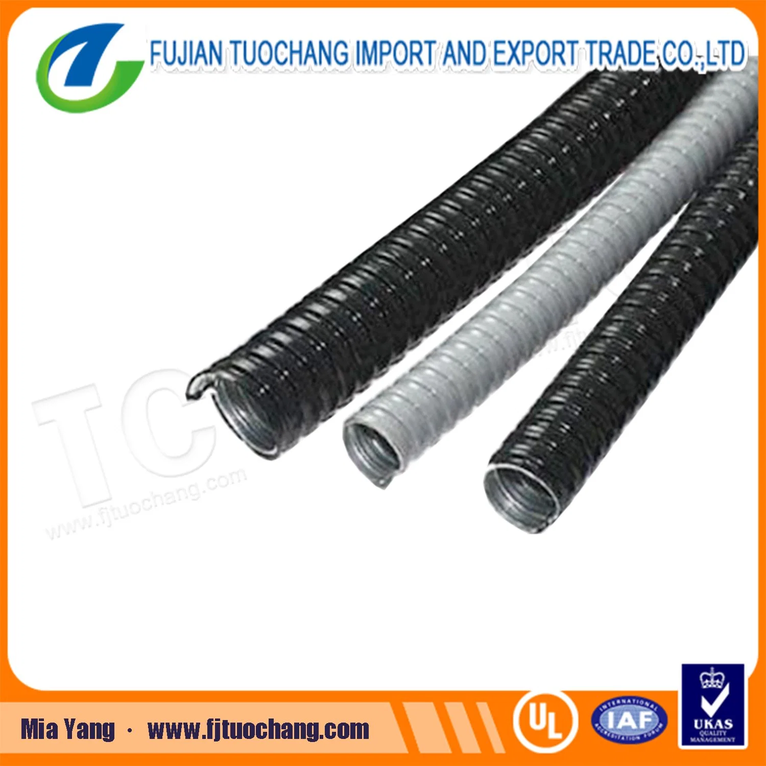 PVC Coated Flexible Corrugated Electrical Conduit Pipes