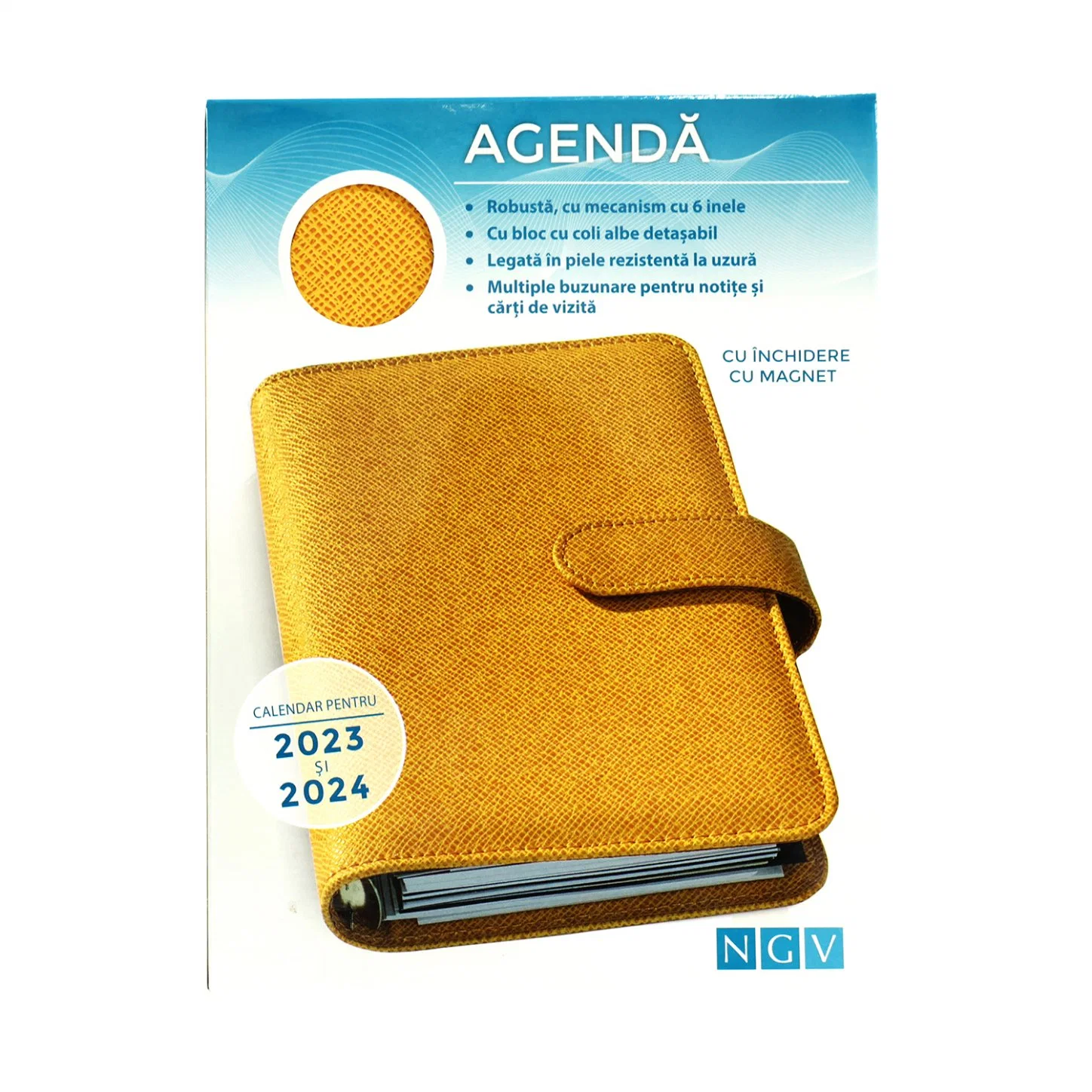 Papelería Mayorista/Proveedor A4/A5/A6 Planner papel de madera importación PU Cuero cubierta Portátil para uso de Office