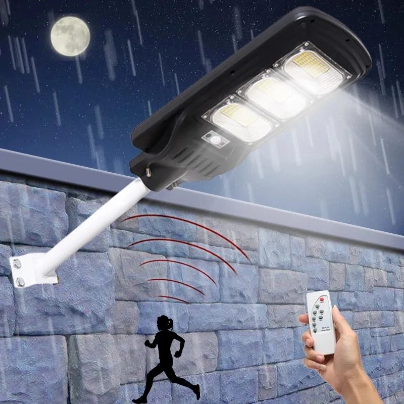 Lâmpada térmica integrada Solar de 60 W, 300 W, IP65, telecomando à prova de água Luz LED de estrada LED solar com iluminação por poste de controlo