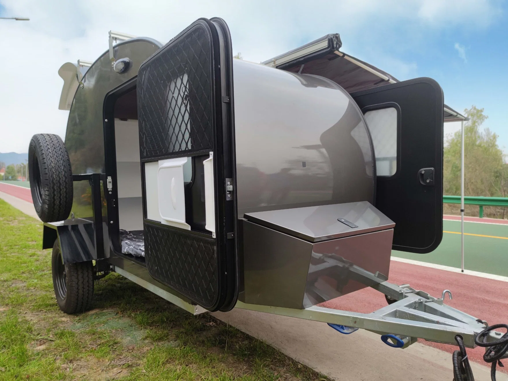 Factory Customize Teardrop Camper Trailer for 2 Adults