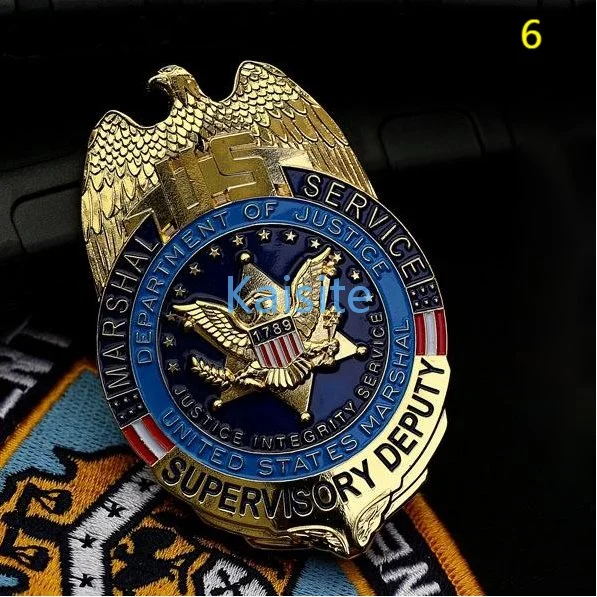 Custom Zinc Alloy Gold Plating Engraved Plaques Name Military Army Us Police Lapel Pins Metal Art Crafts Toronto Police Security Badge