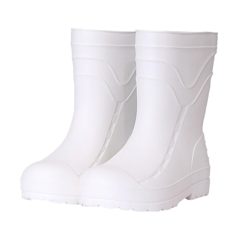 وايت صيد السمك الأبيض المقاوم للمياه شيف مطبخ EVA Rain Boots Mens