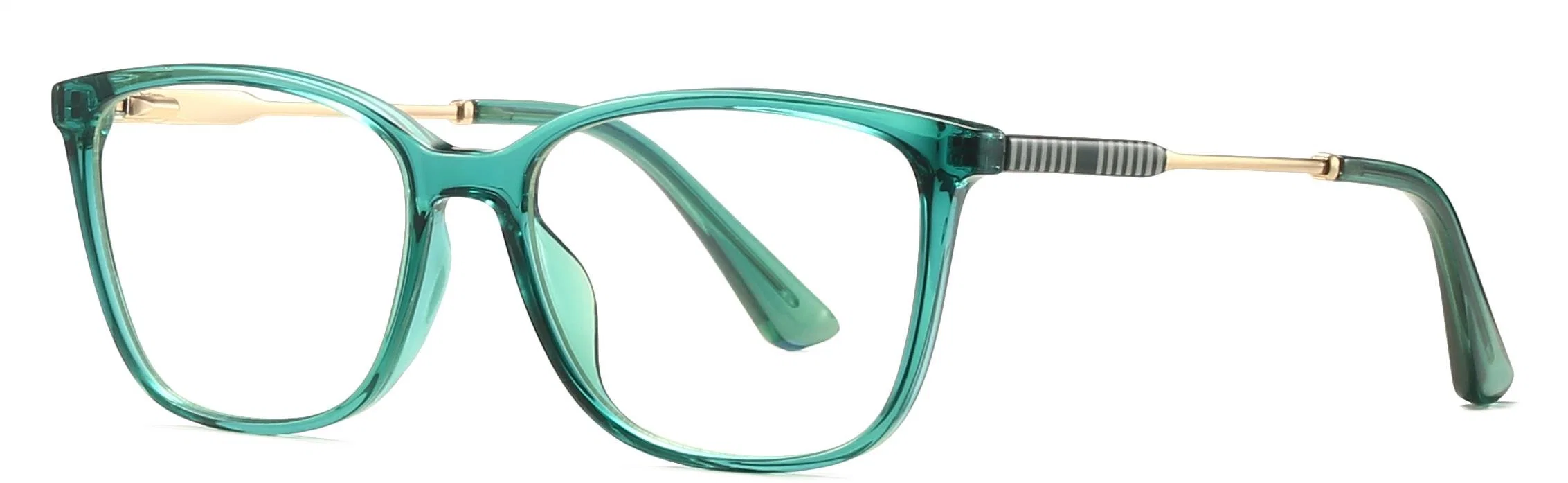 Lightweight Women&prime; S Optical Glasses with Engraved Metal Temples