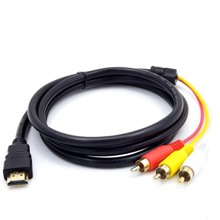 HDMI to 3RCA Cable 1.5m 5FT Video Audio Converter Cable for HDTV