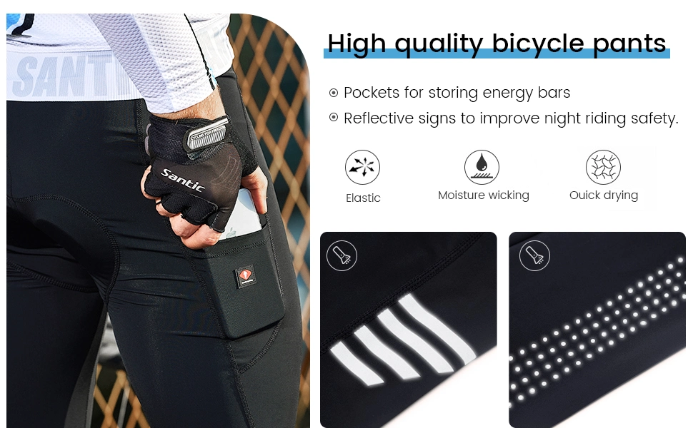 Custom Long Sleeves hombres hombres pantalones de ciclismo transpirable Moustain bicicleta lleva Pantalones