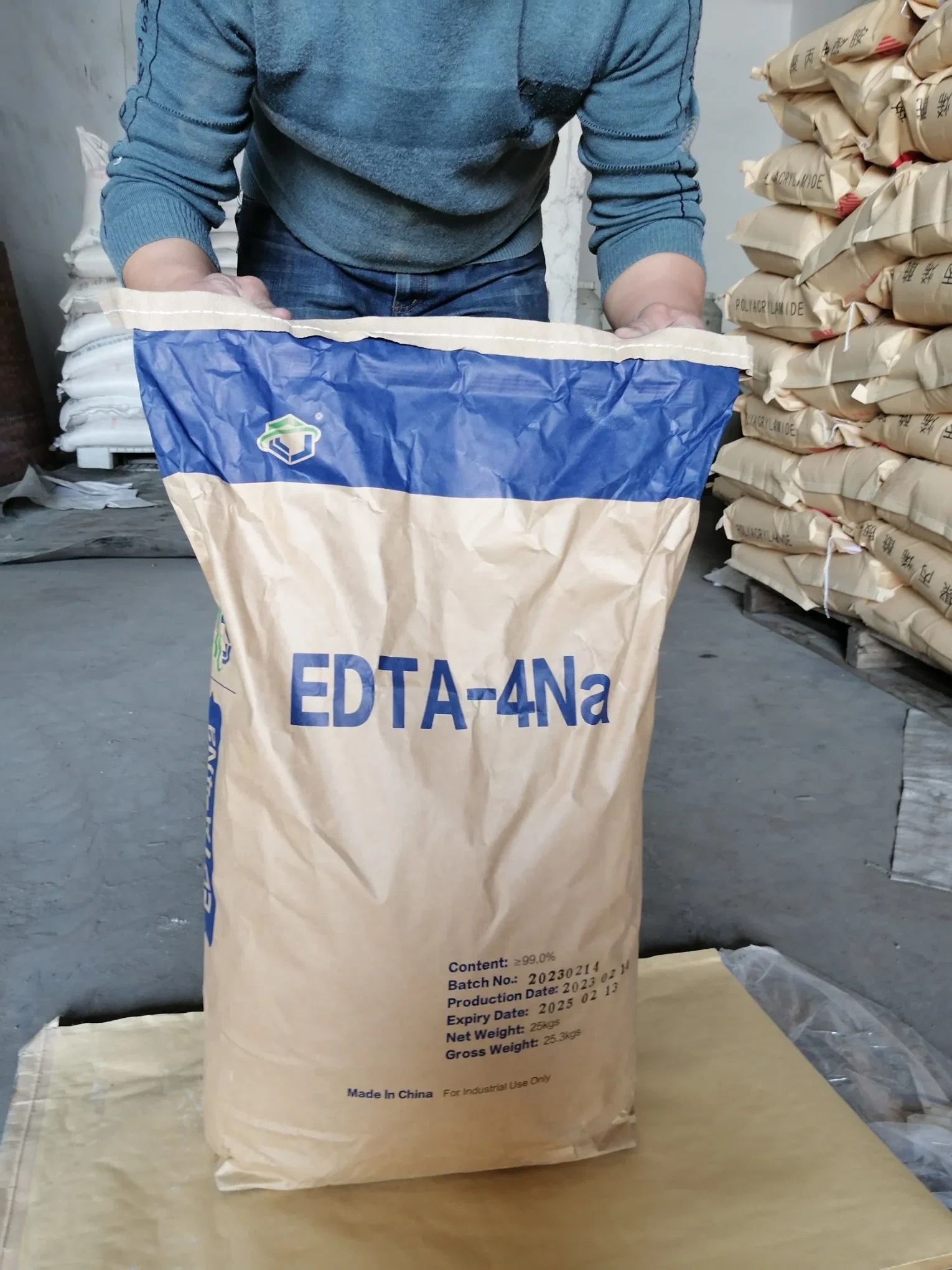 Édétate de sodium de haute qualité avec EDTA-acide EDTA-4na de pureté 99% cas 64-02-8