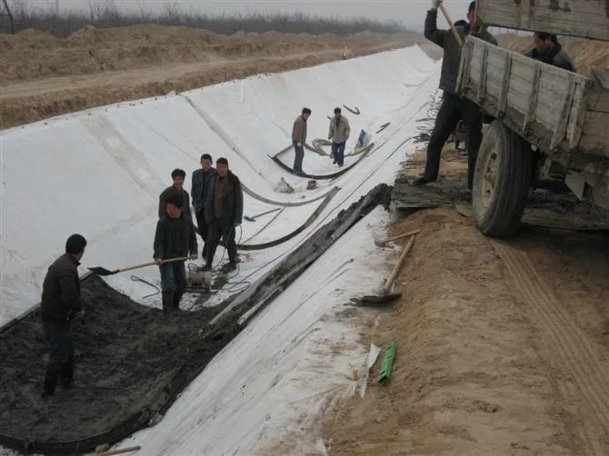 Filtro de tela tejida Geotextile Underlayment Capa de separación tela para la construcción de carreteras en Indonesia