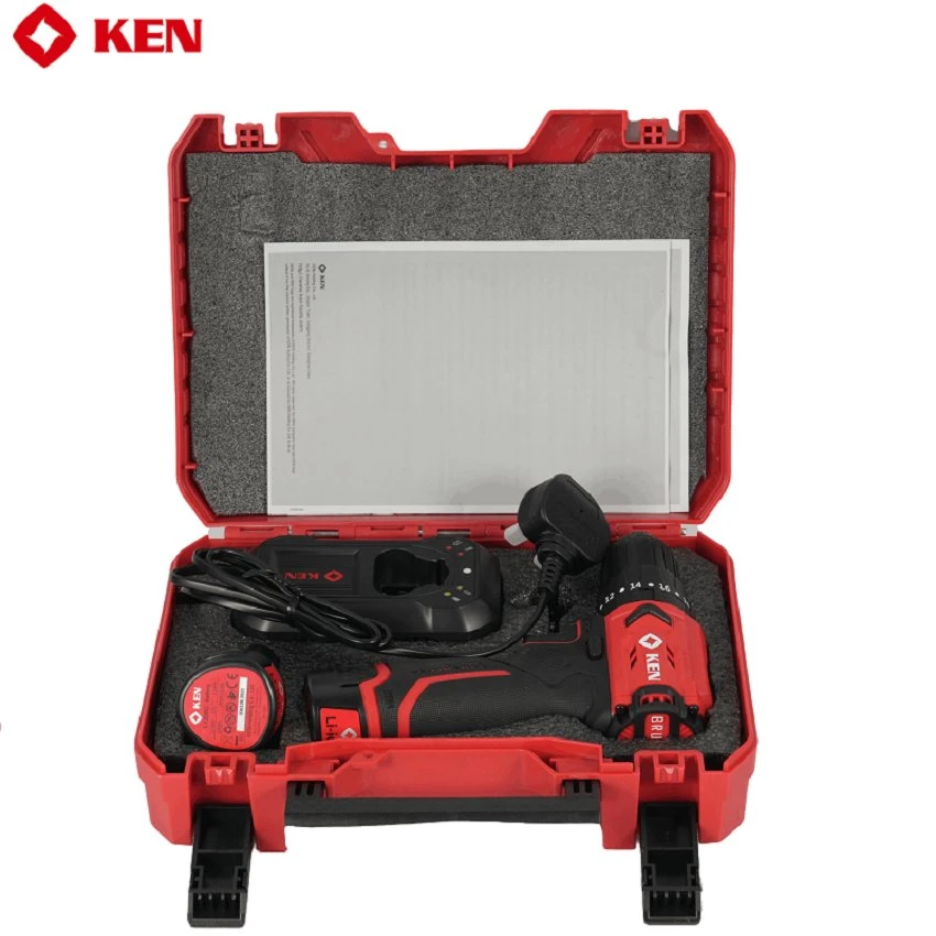 Ken 12V Cordless Drill, 45n. M Torque. Compact Design Electric Drill